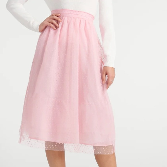 Modcloth Women’s Coquette Elegant Swiss Dot Pinks Tulle Skirt Sz 14/ Large - Picture 5 of 10